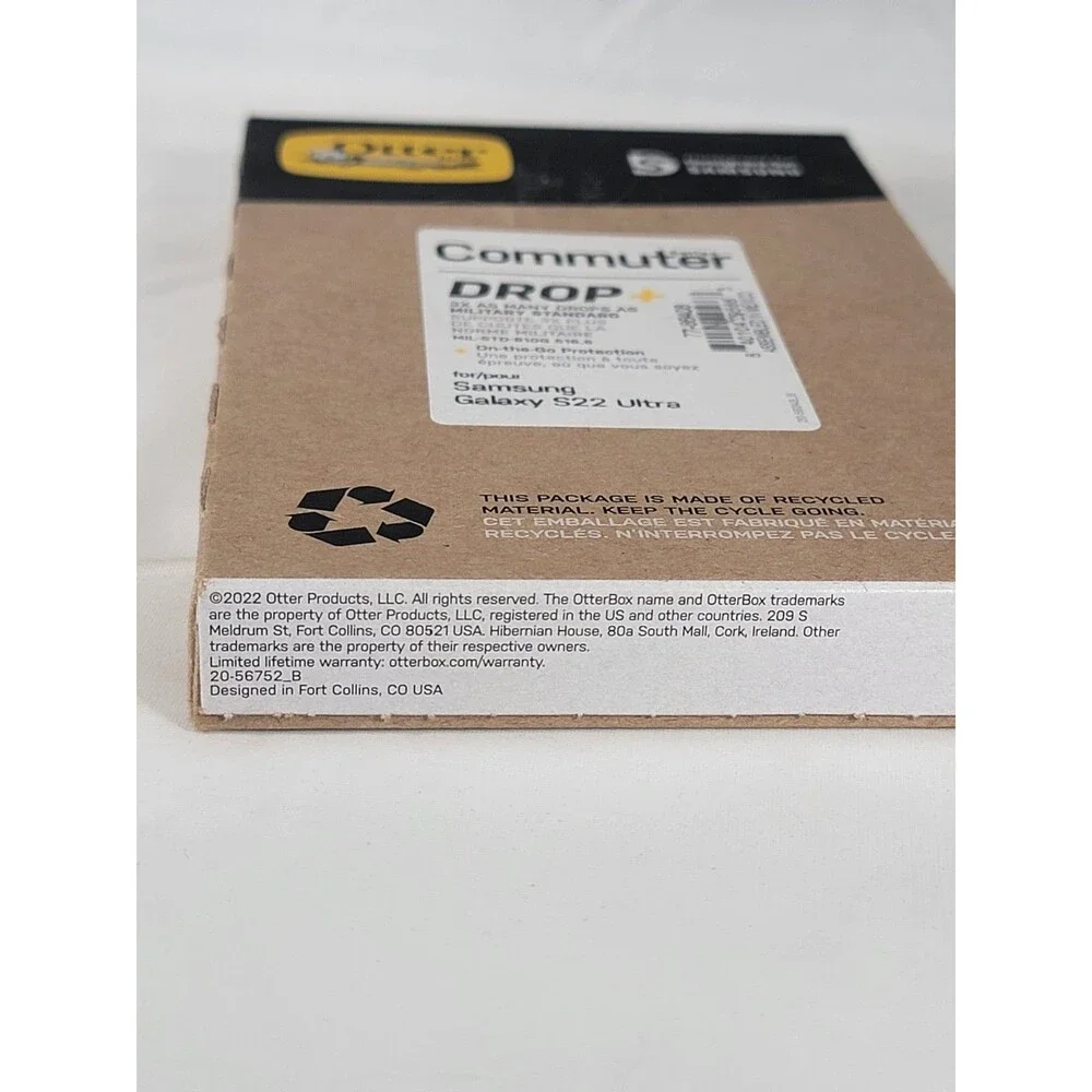 OtterBox Commuter Phone Case For Samsung Galaxy S22 Ultra - Black New Sealed Box